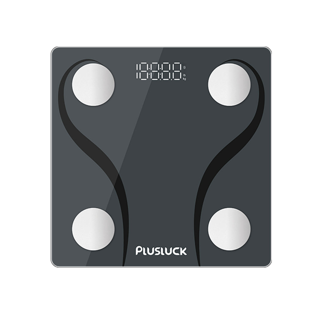 PLusluck Smart Scale, Digital Bathroom Scale BMI Weighing Body Fat Scale, Body Composition Monitor Health Analyzer -with Smartphone App