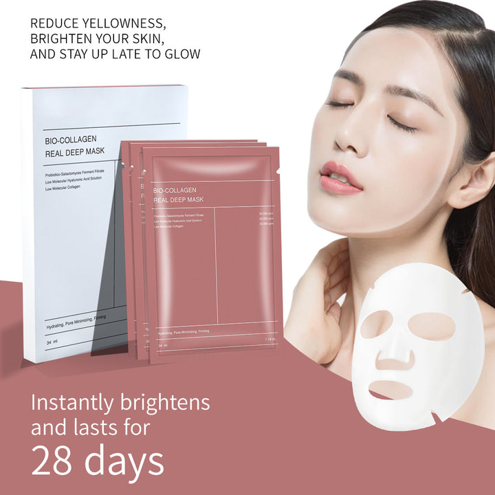 TK In Stock Cross-border Amazon Collagen Split White Transparent Hydrating Moisturizing Mask Deep Hair