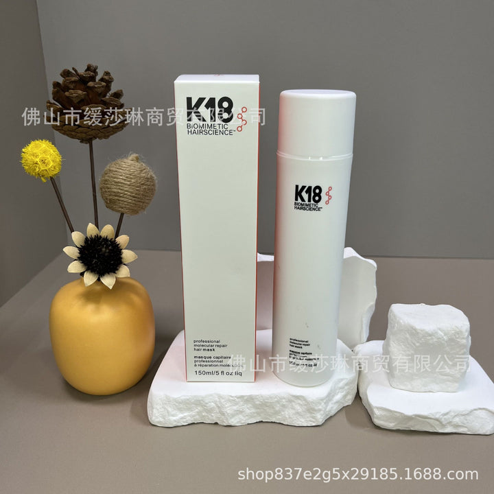 Cross-border K18 Professional Wash-free Molecular Repair Hair Film Repair Hair Care Large Capacity 150ml With Plastic Package