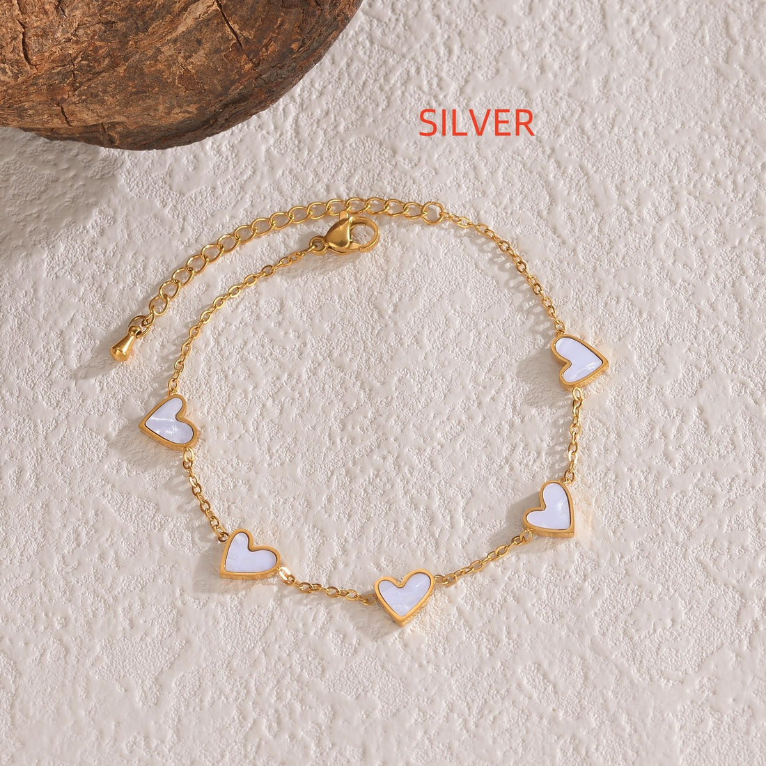 Ins Love Bracelet  Stainless Steel Dripping Heart Bracelet Fashion Valentine's Day Jewelry Gift